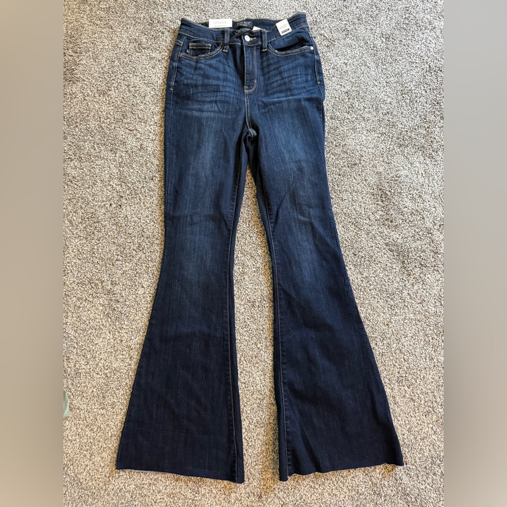 Judy Blue Flare Wide Leg Jeans in Classic Blue